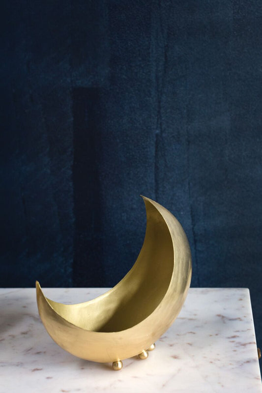 Gold Shadow Moon bowl/planter (Small)