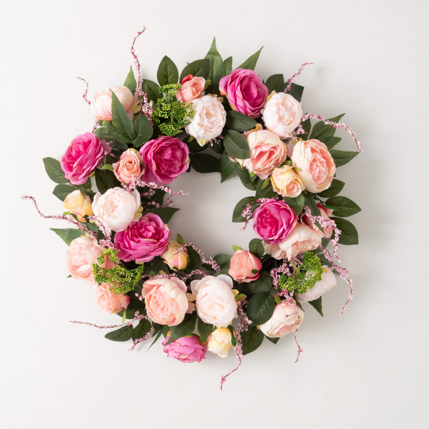 Peony Flower Spring/Summer Wreath 24"