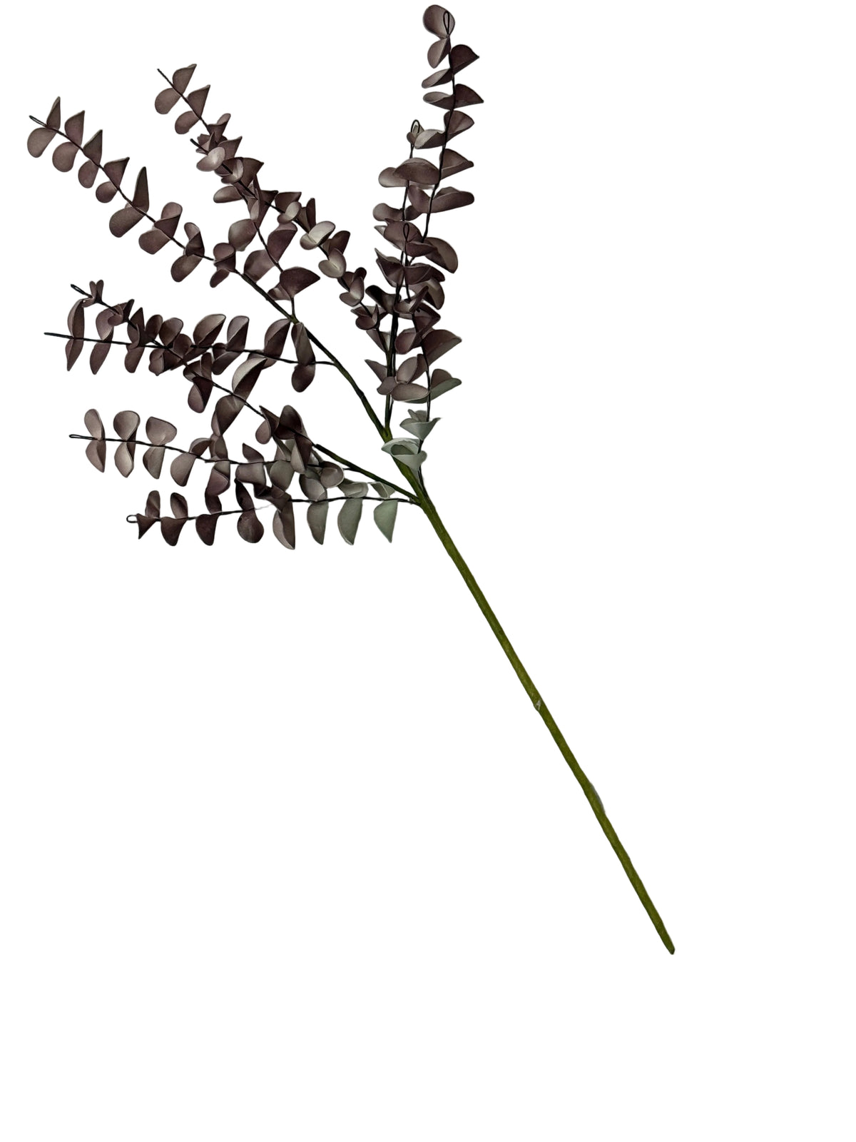 Ombre Burgundy Fall Eucalyptus Leaf Spray