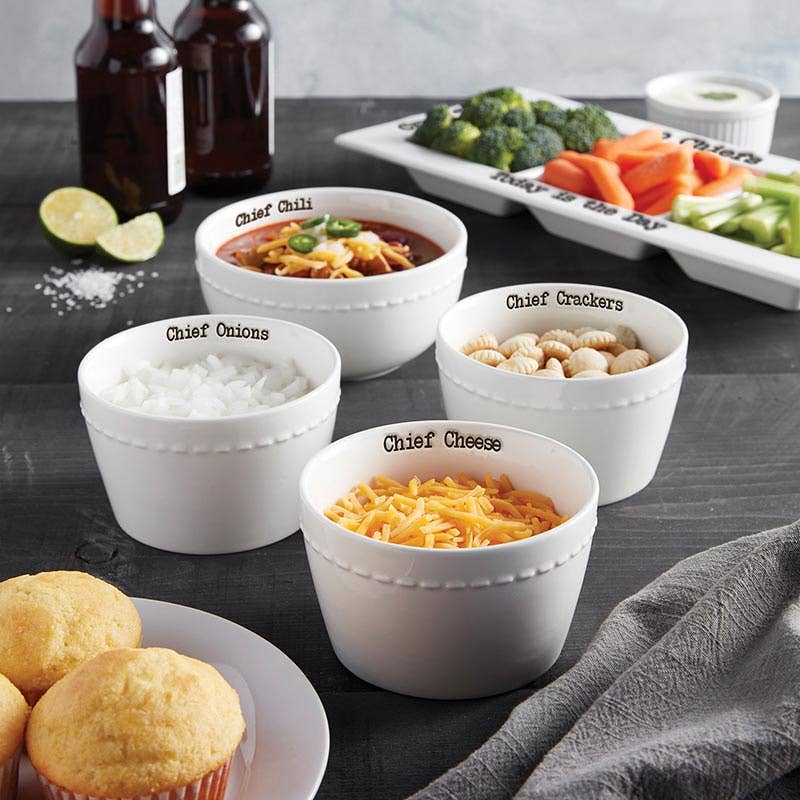 Chili Condiment Set - Cowboys