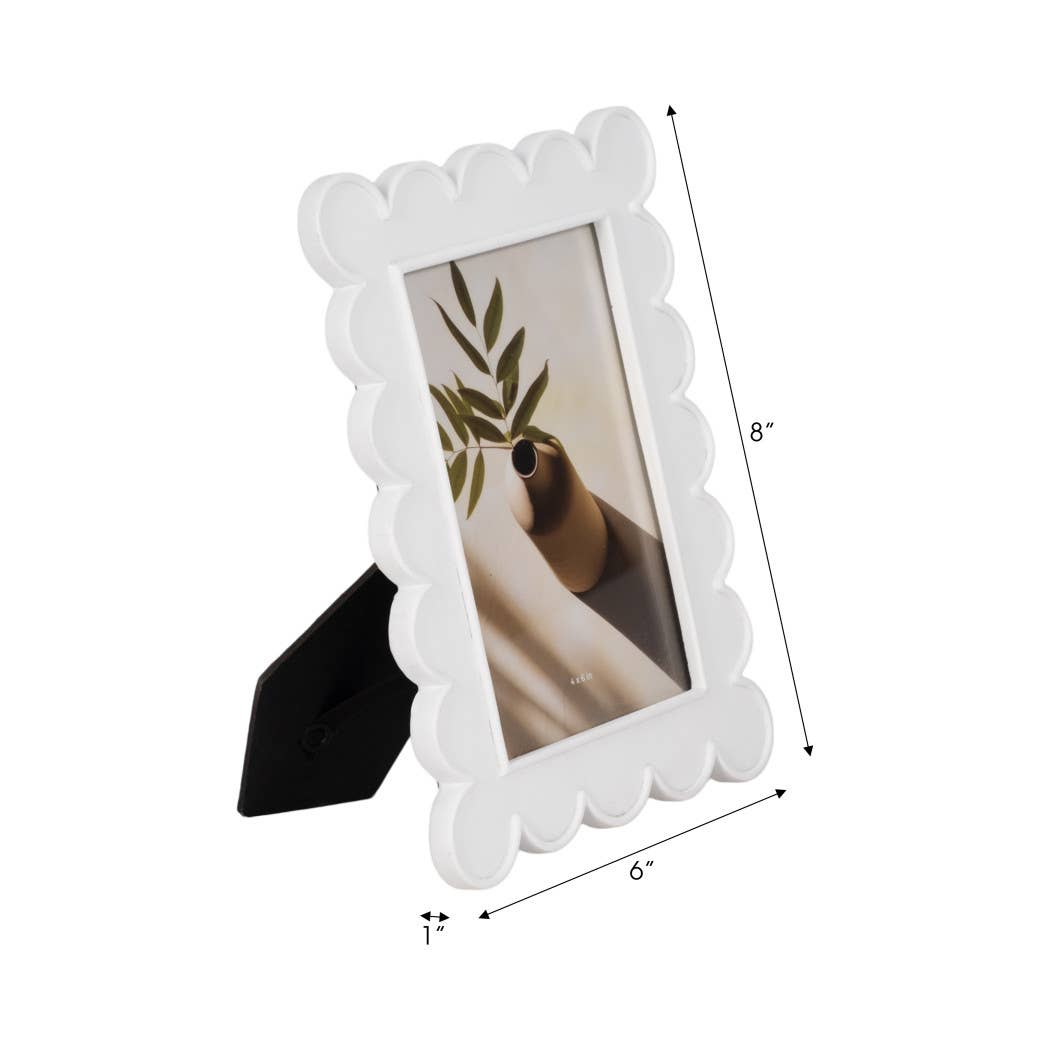 Resin Scallop Edge Photo Frame 4X6"