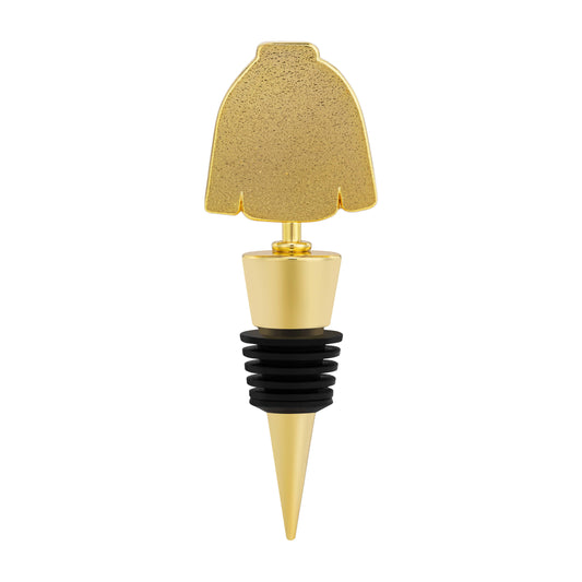 Ugly Sweater Gold Enamel Bottle Stopper - 4in