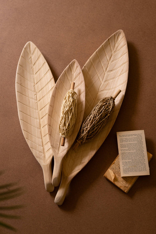 WOODEN LEAF TRAY (3 sizes)