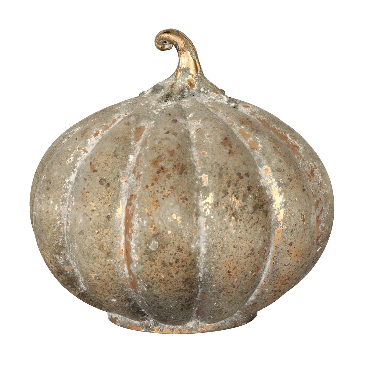 Dusty Finish Glass Pumpkin - 8.75"
