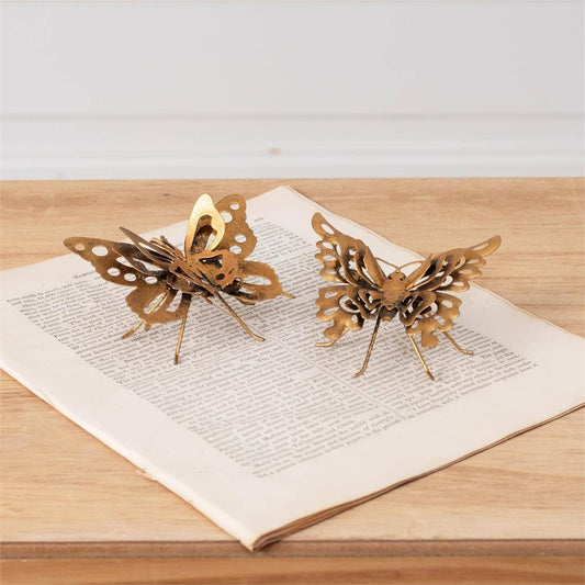 3D Metal Gold Butterfly (2 styles)