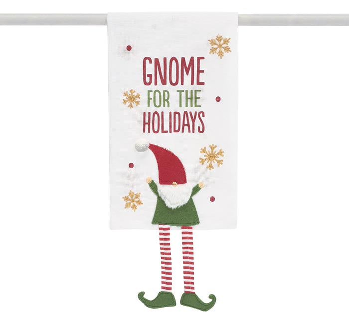 GNOME FOR THE HOLIDAYS TEA TOWEL