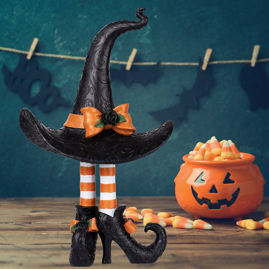 Witch Hat with Legs Figurine