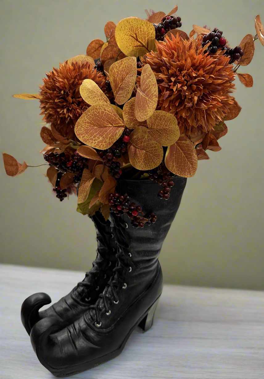 Halloween Web Witches Boots Container