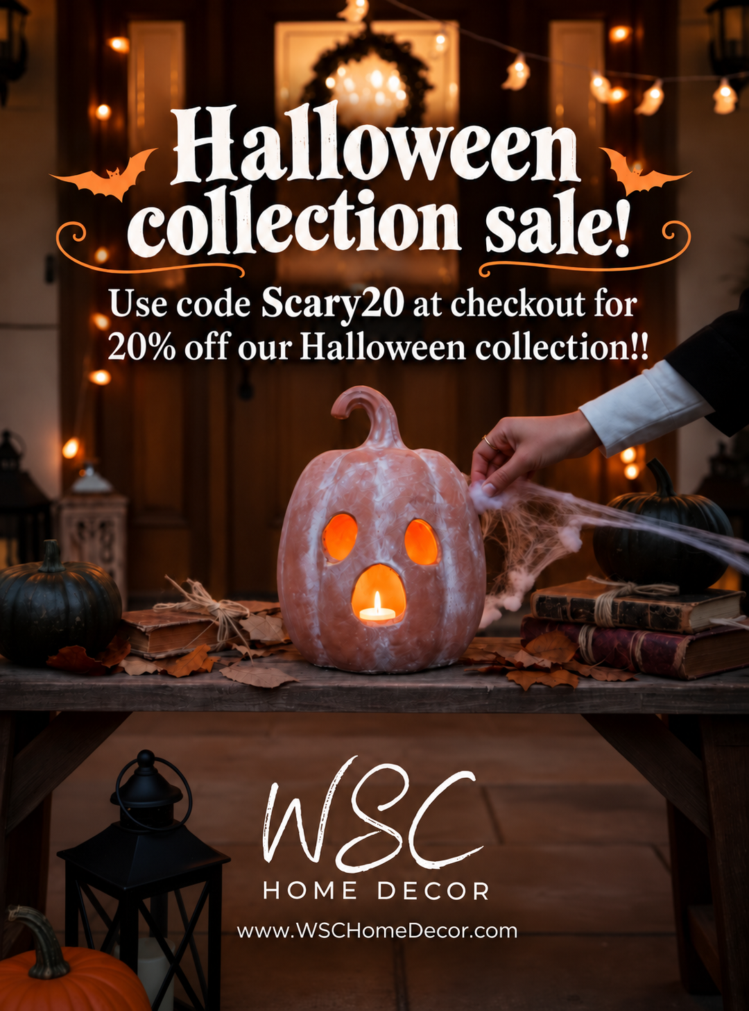 Use Code: Scary20 at checkout for 20% Off our Halloween Collection