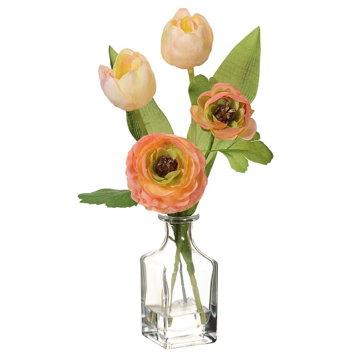 12” Ranunculus & Tulips Arragement