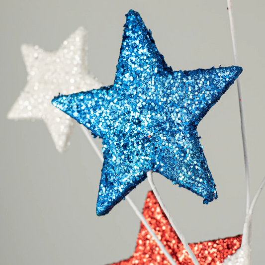 Patriotic Stars floral pick