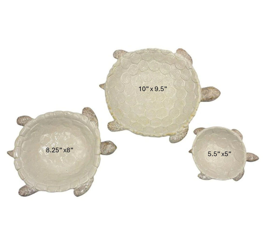 Sea Side Turtle Bowls (3 sizes)
