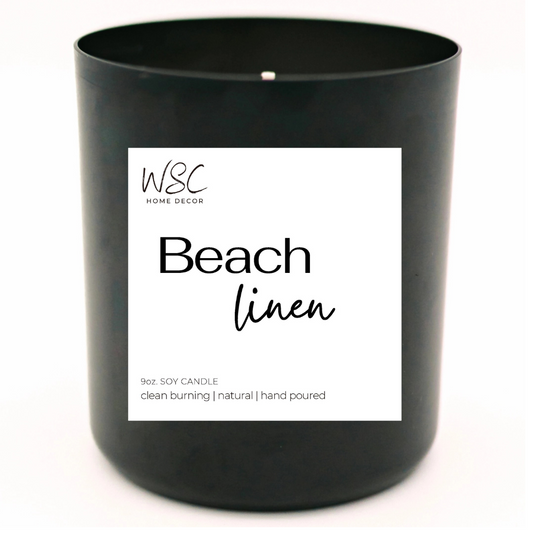 🌊 Beach Linen – 9oz Soy Candle or Wax Melts