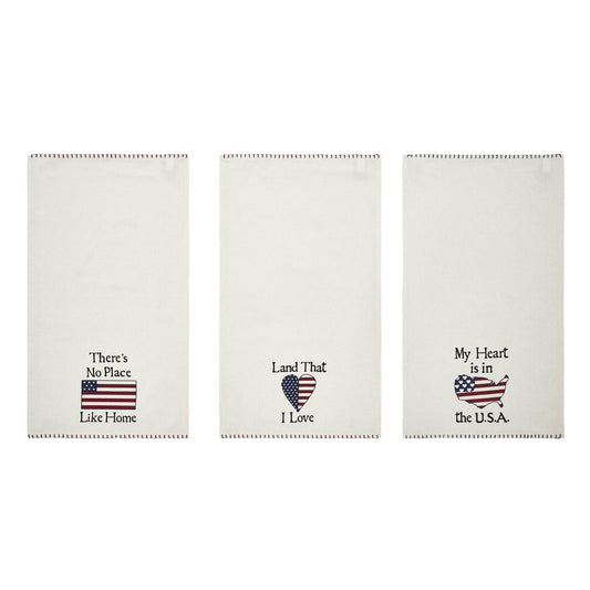 The Land That I Love Americana Tea Towel (Set of 3)