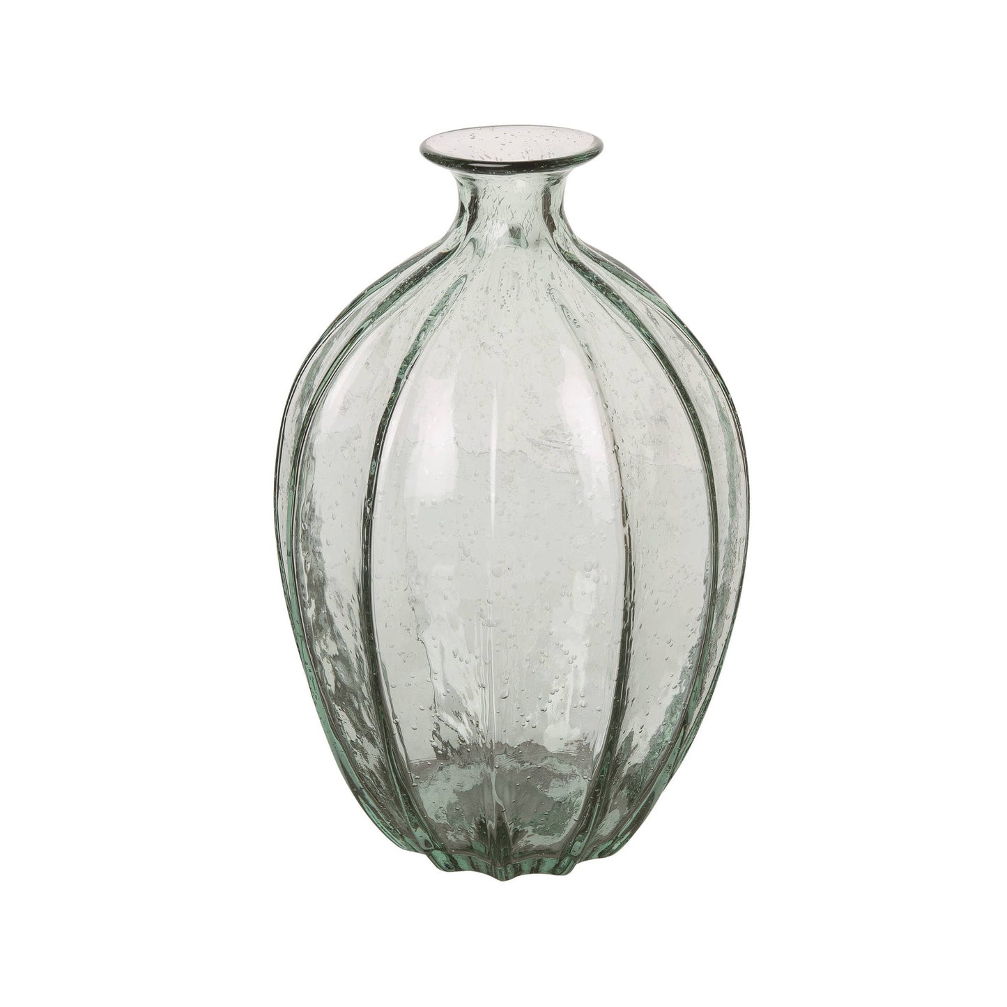 Clear Glass Large Vase