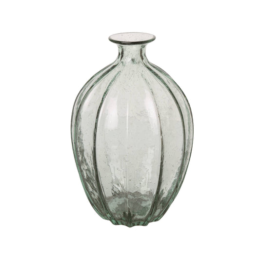 Clear Glass Large Vase