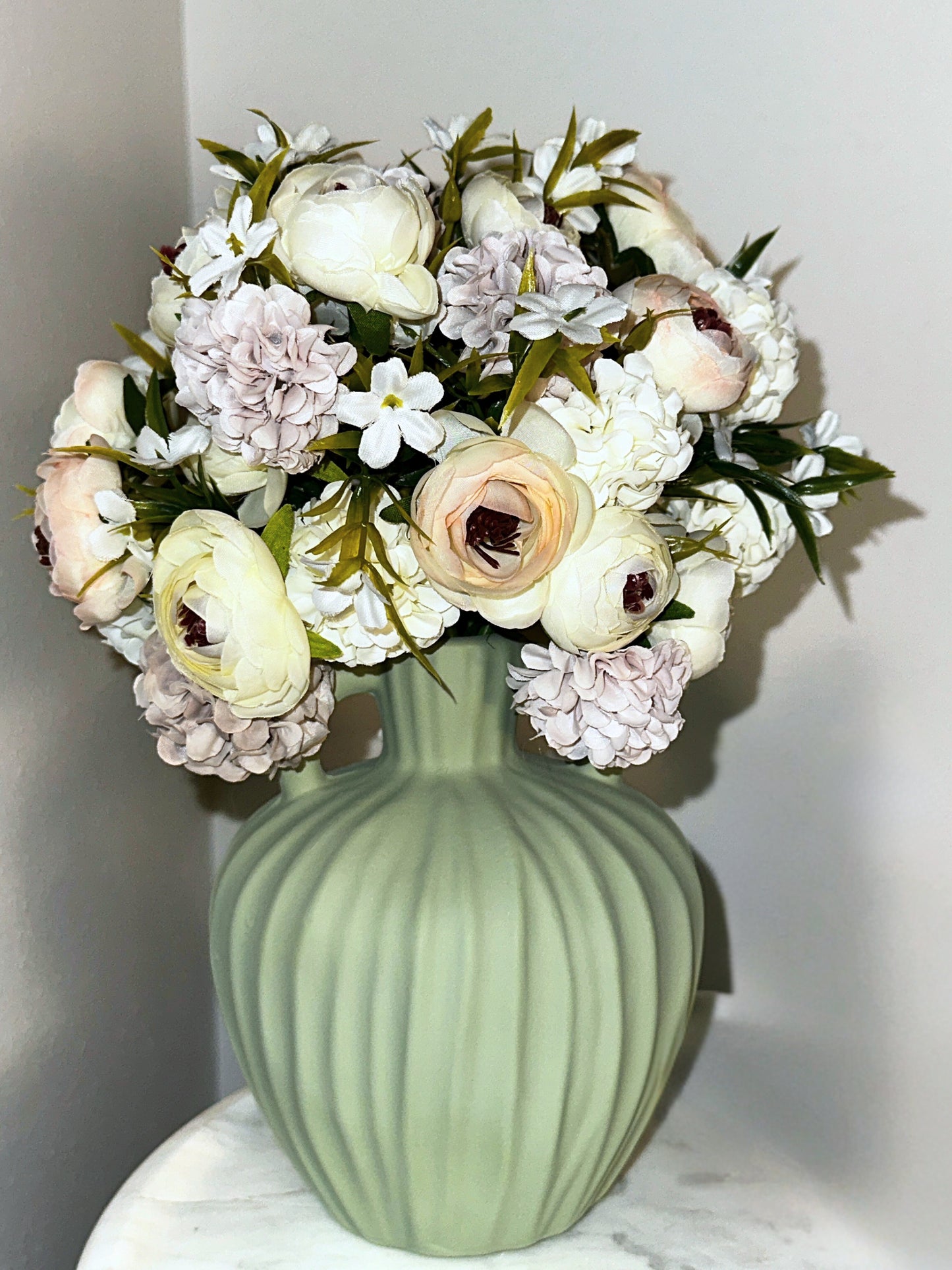 Timeless Sage Vase Floral Arrangement