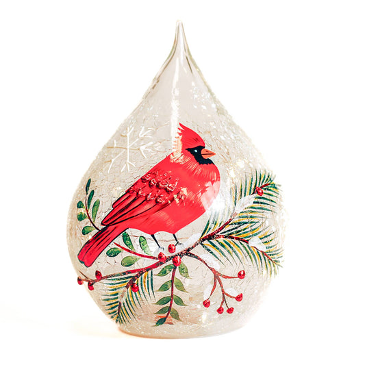 Cardinal Teardrop with LED Lights