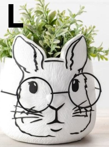 STUDY BUNNY PLANTERS (2 sizes)