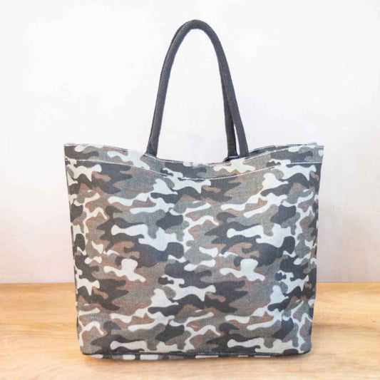 Camo Tote Bag 20x14x6