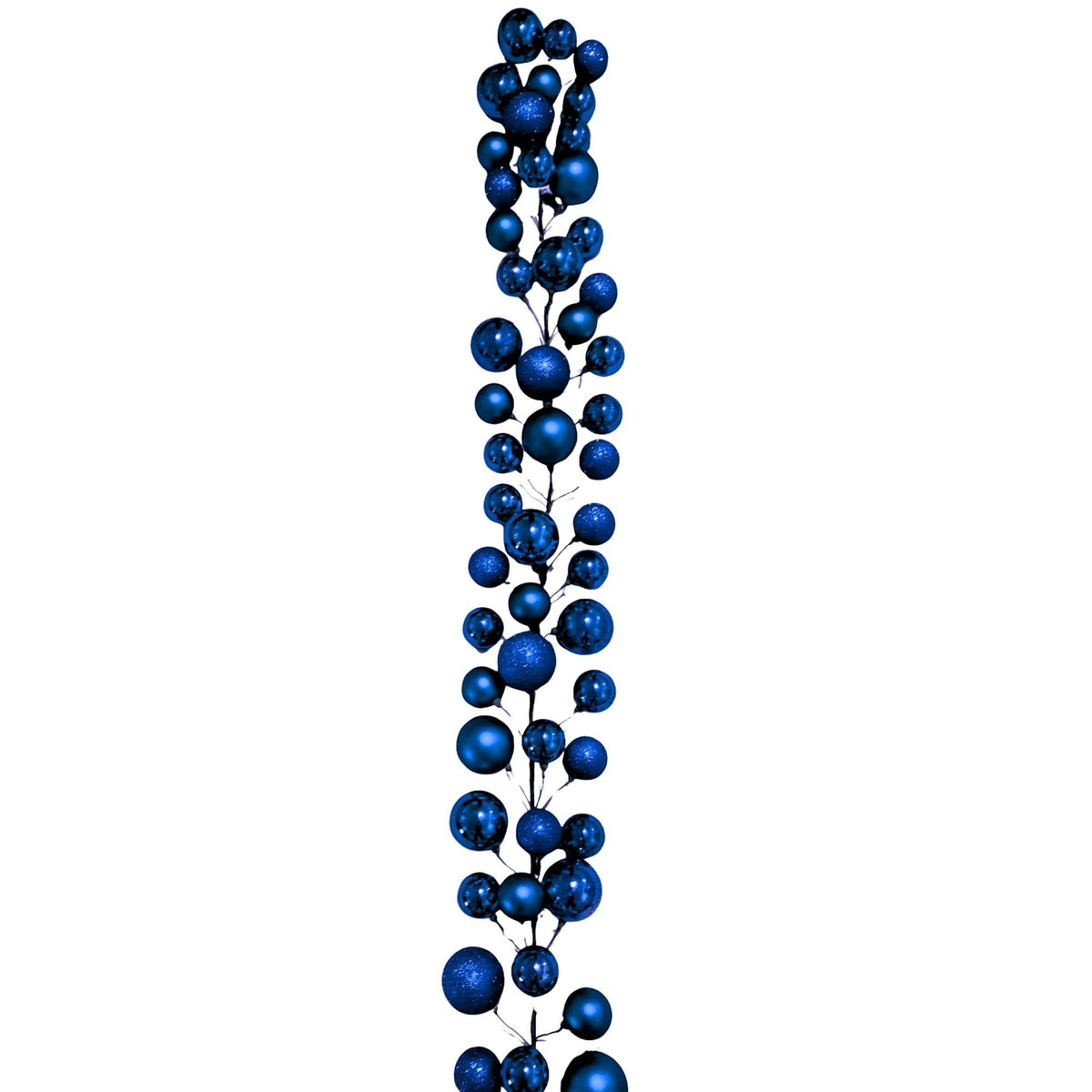 70.8" Plastic Bobble Garland Navy Blue Mix