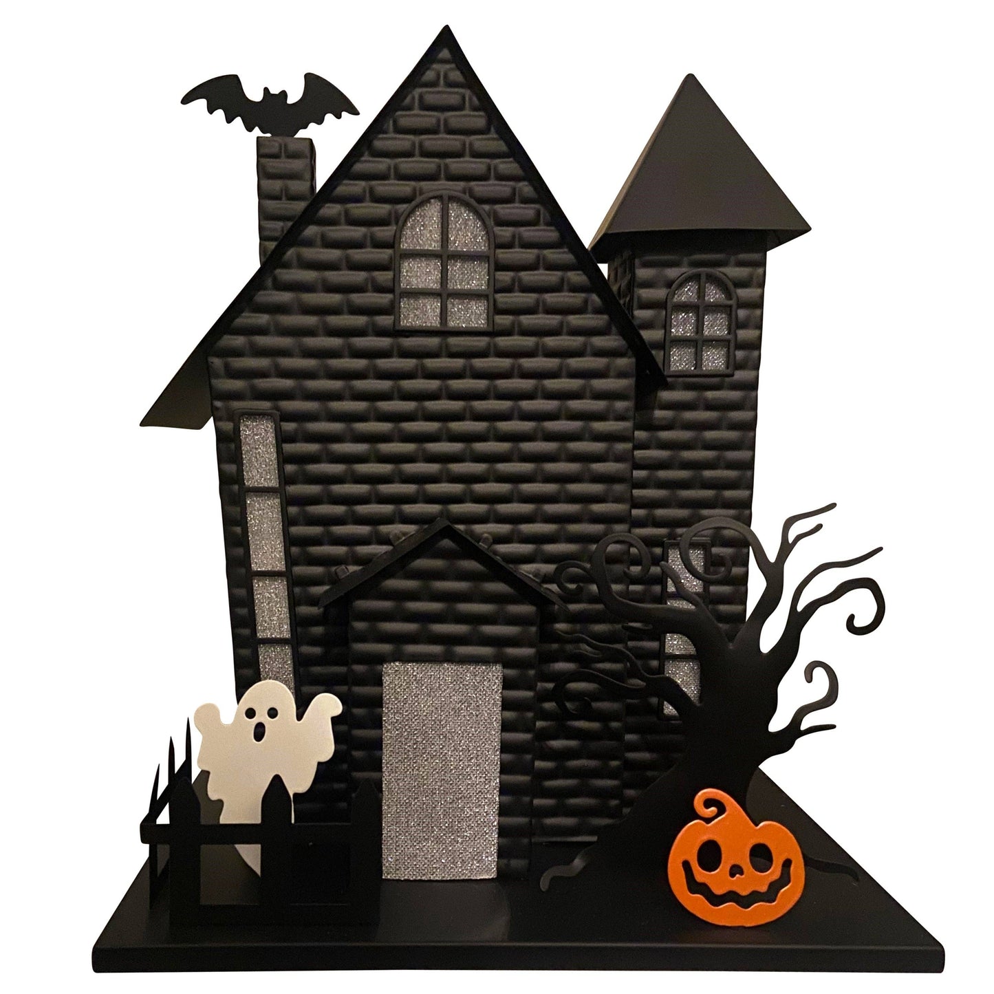 Halloween Haunted House with Bat Projection