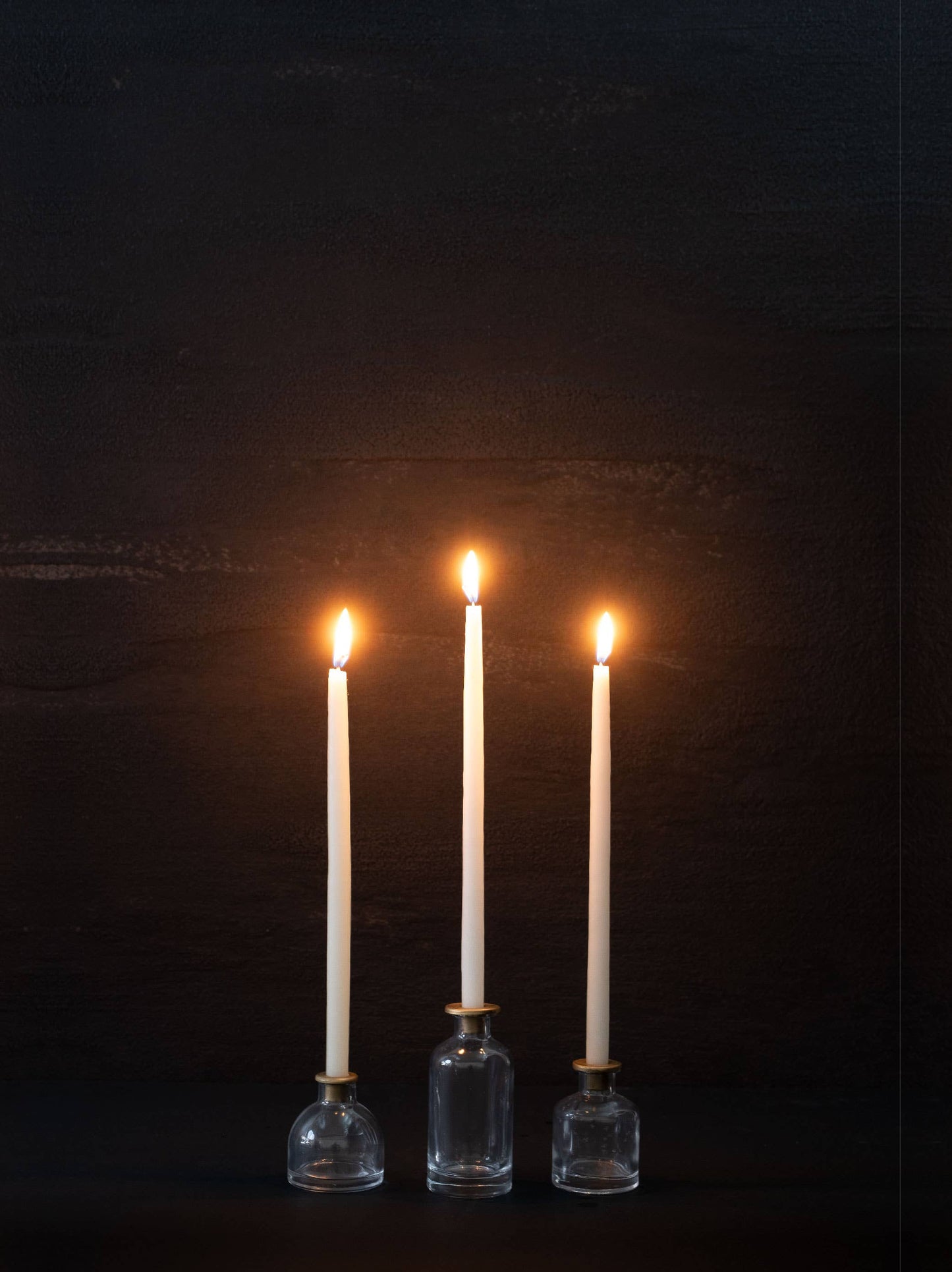 Skinny Taper Glass Candle Holder (3 Sizes)