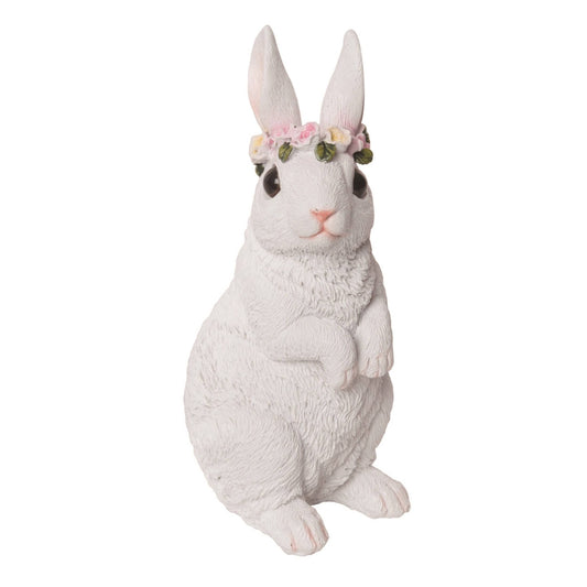 Sweet Easter Bunny Wearing Flower Crown