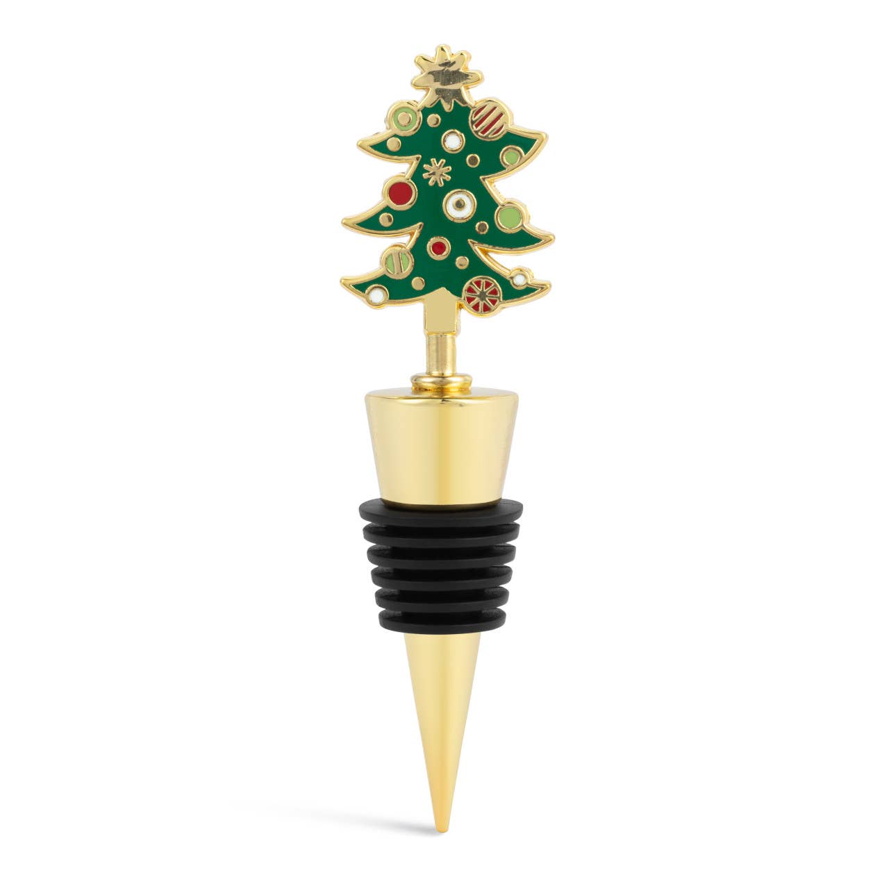 Tree Gold Enamel Bottle Stopper - 4in