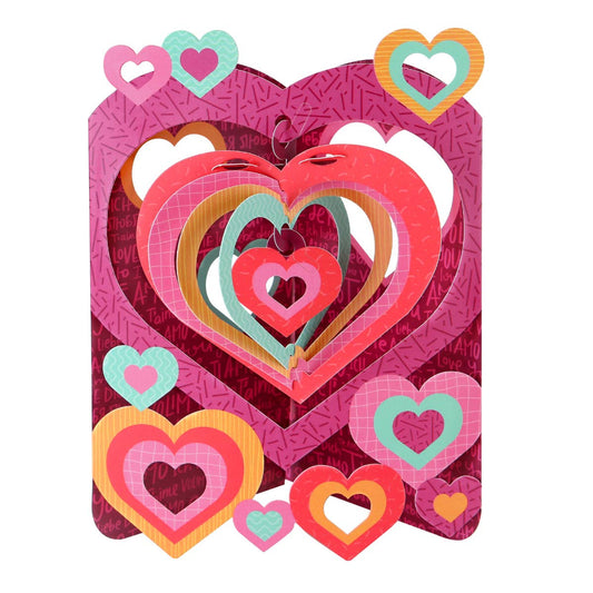 "Hearts of Love" Interactive 3D Greeting Card