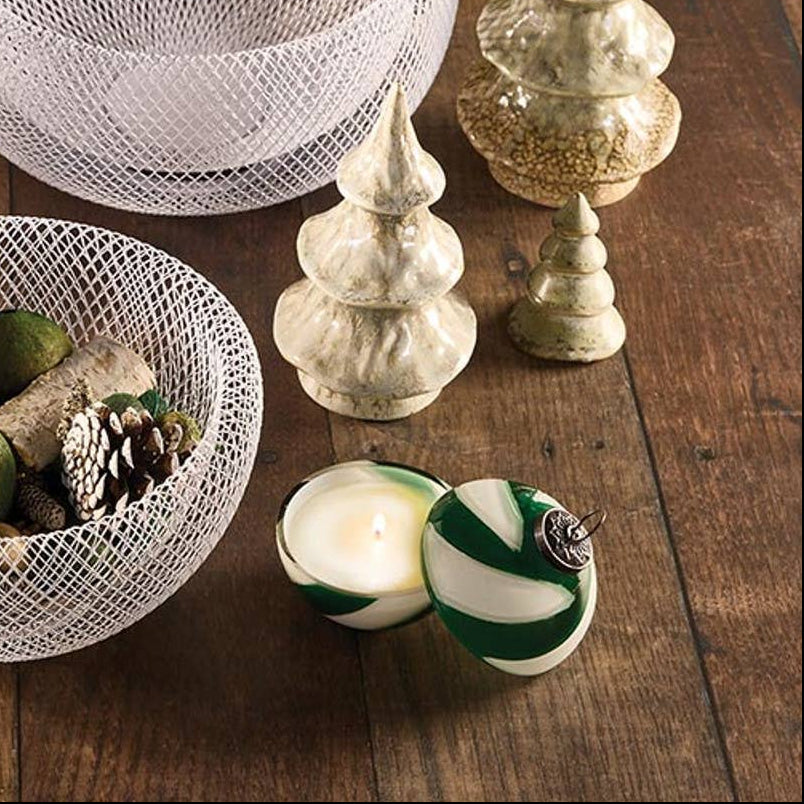 Green Peppermint Twist Candle