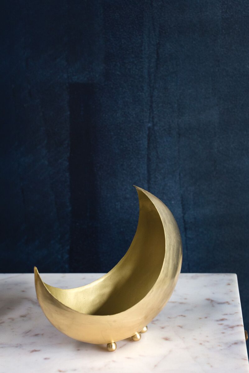 Gold Shadow Moon bowl/planter (Small)