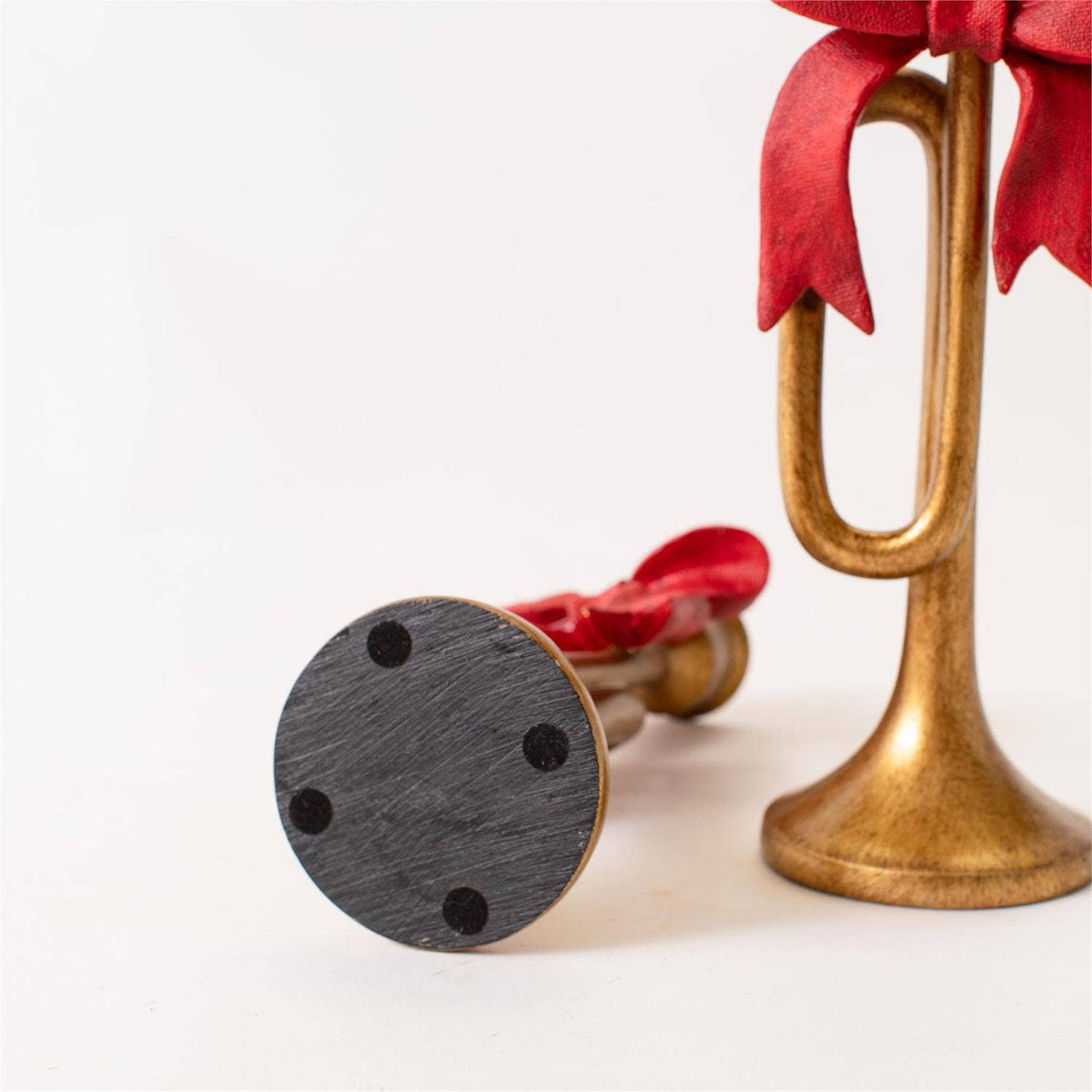 Holiday Bugle Candle Holders (Set of 2)