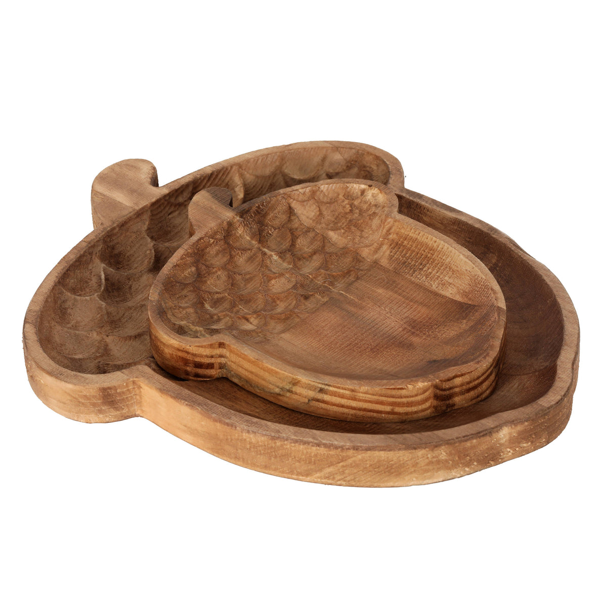 Wooden Acorn Trays (2 sizes)