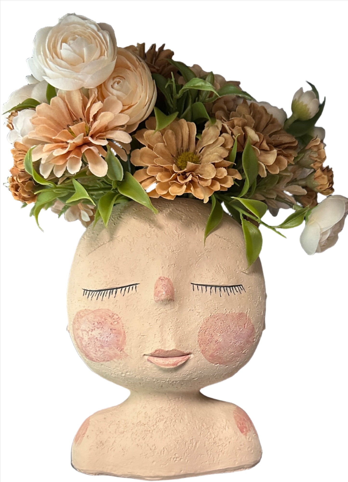 Face Planter Arrangement - Closed Eyes/Blush Cheeks