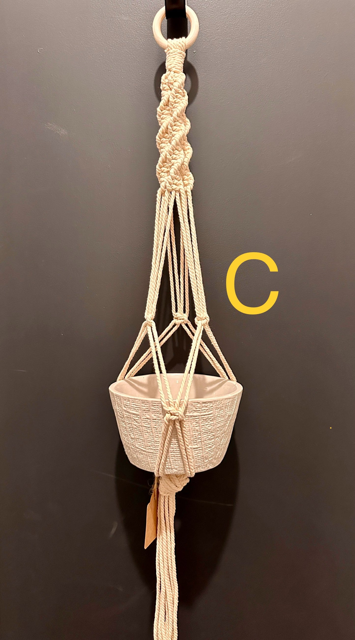 Macrame plant Hangers- Choice of 9 different hangers