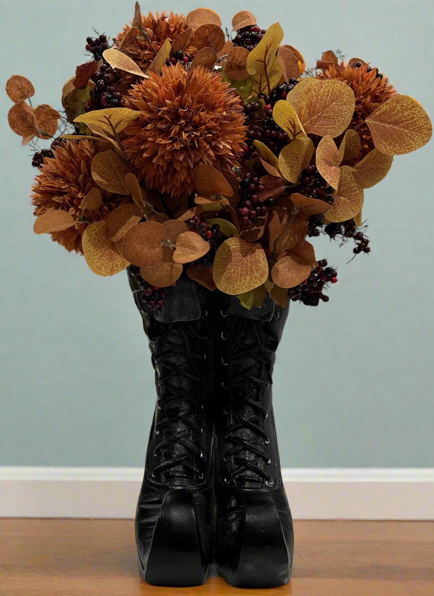 Halloween Witch’s Boots Floral Arrangement