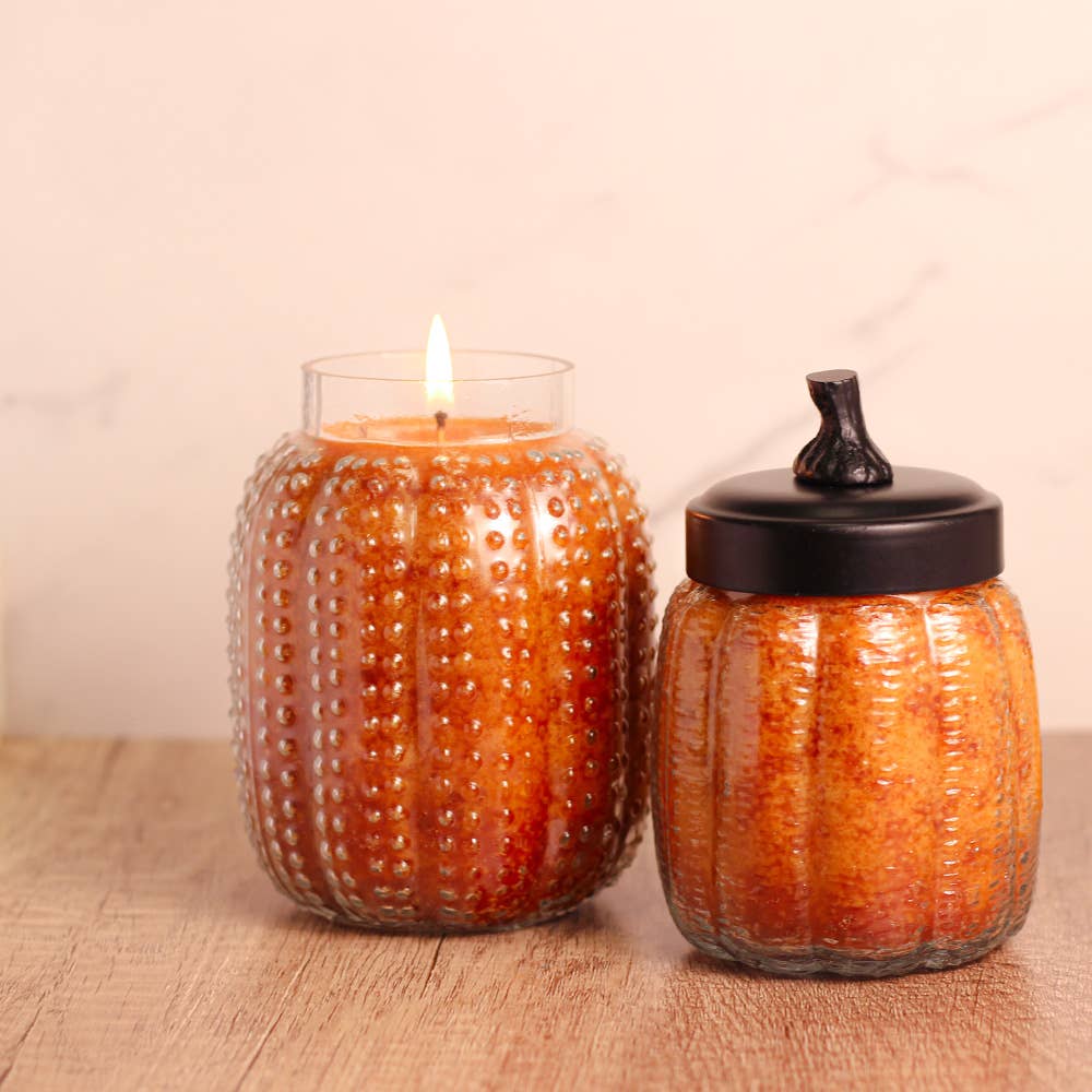 Pumpkin Pie - Pumpkin Shaped Jar -  Large Candle (26oz.)