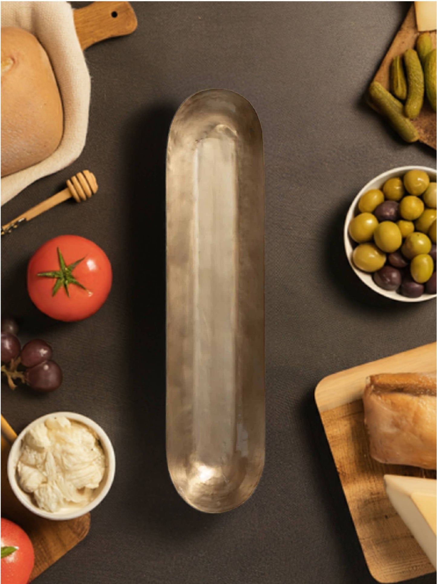 Brass Bread Bowl 22.5"