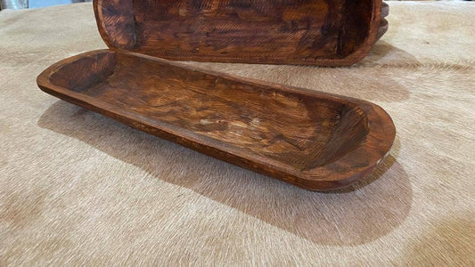 Rustic Baguette wood bowl
