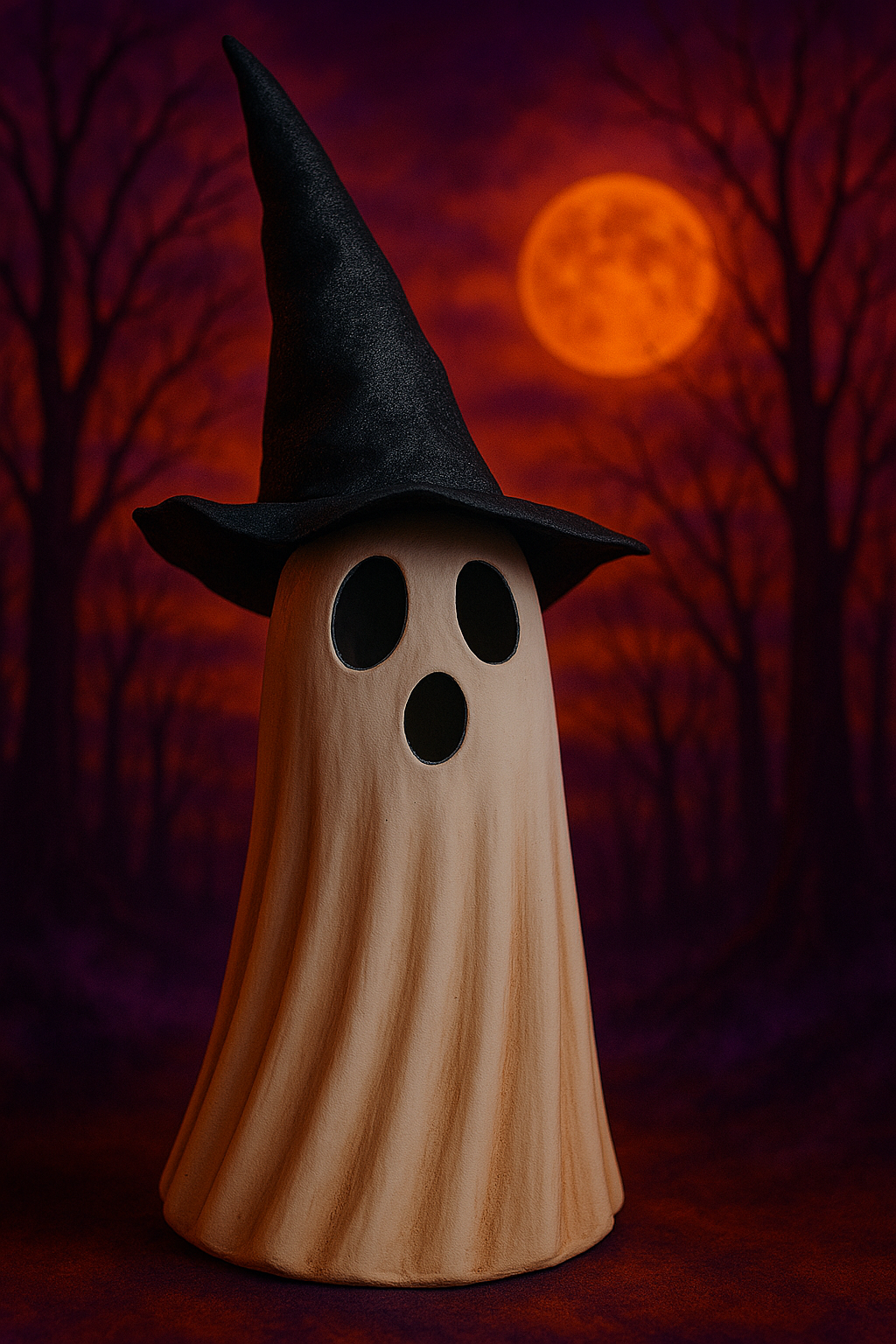 Ghost Witch - LED (Hand Crafted)