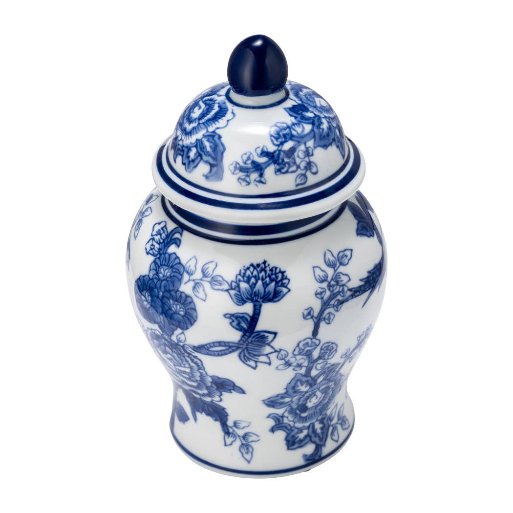 Blue & White Ginger Jar 8in.