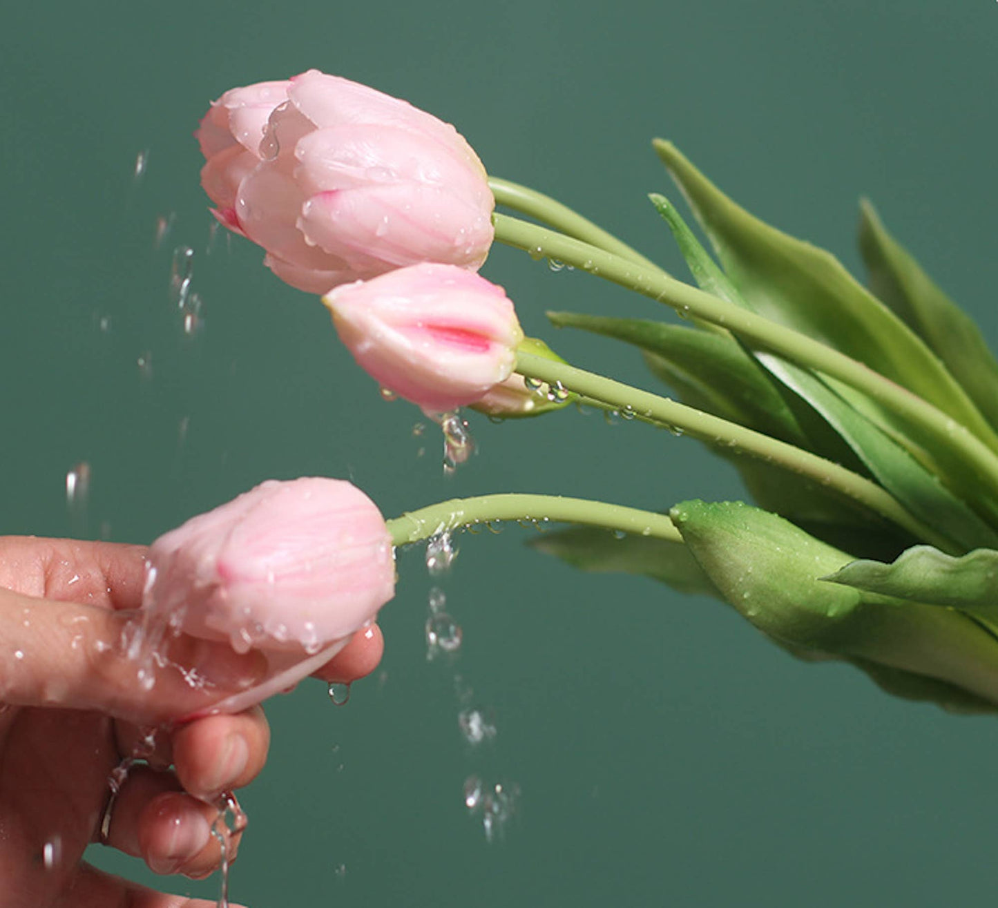 16" Tulip Real Touch Lifelike Bunch (Multiple Colors)