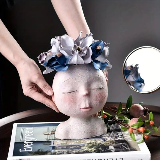 Face Planter- Closed Eyes, Blushed Cheeks (white)