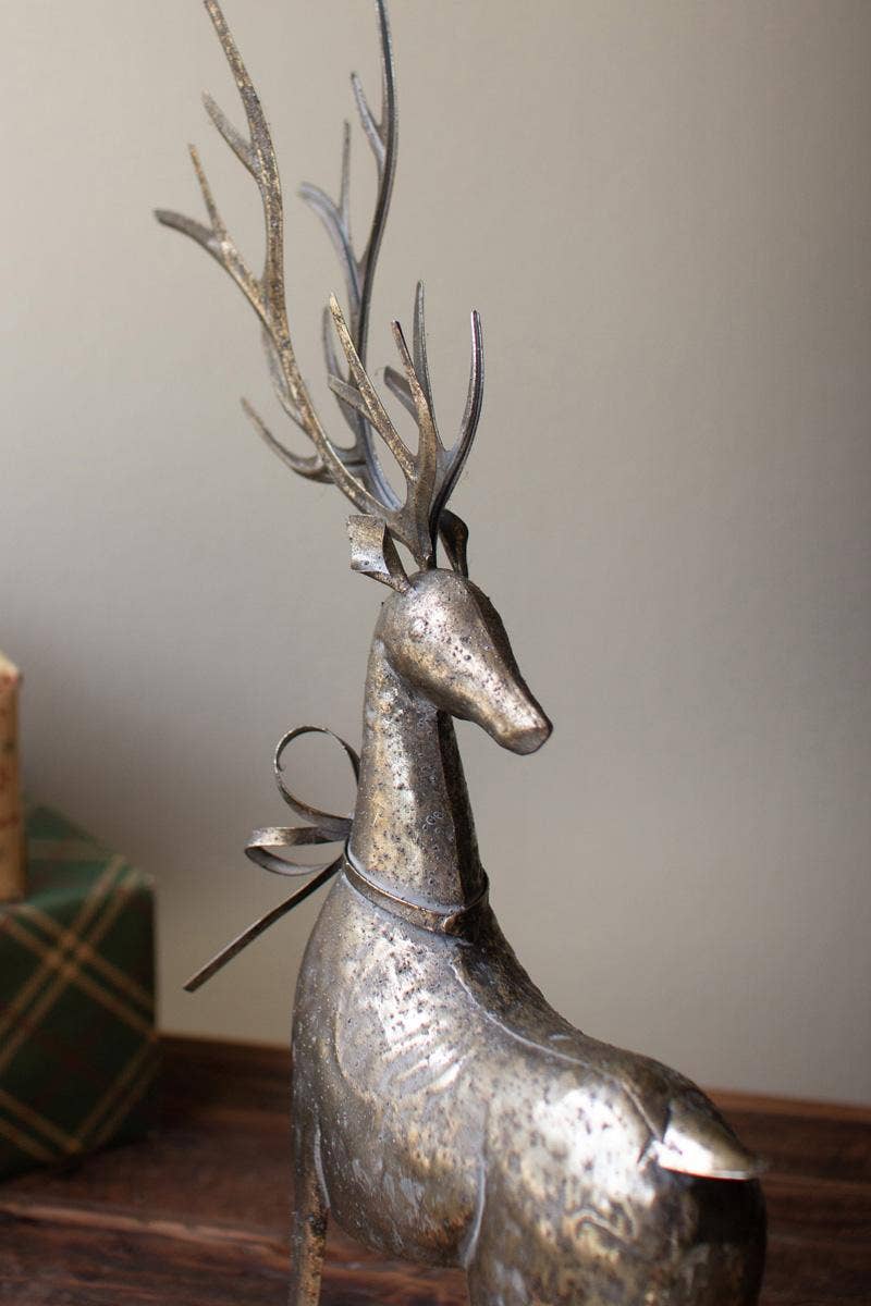 RUSTIC METAL REINDEER (set of 2)