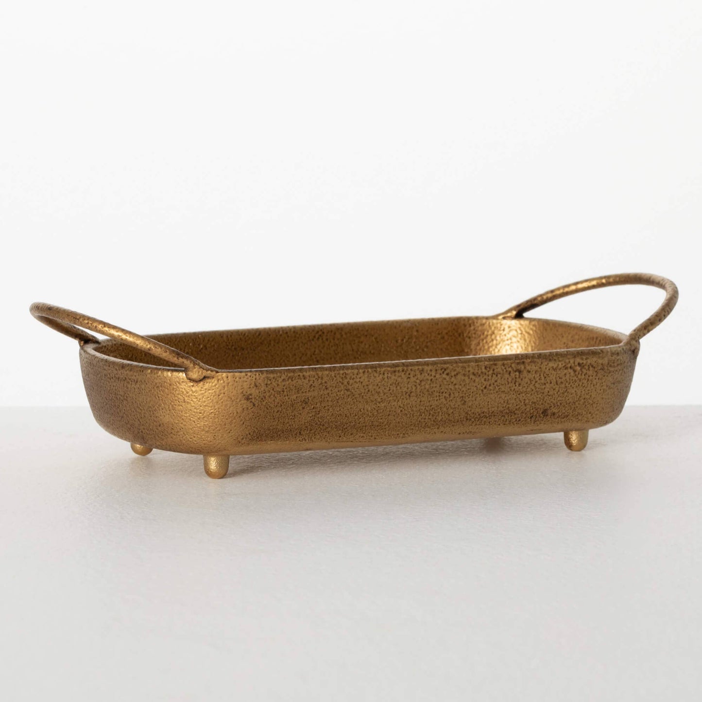 Antique Gold Cast Iron Tray