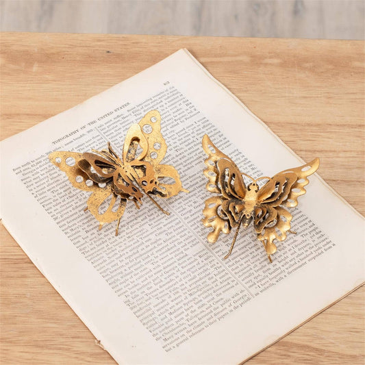 3D Metal Gold Butterfly (2 styles)
