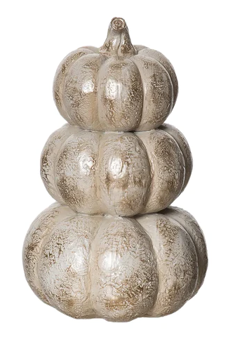 3 Stack Golden Pumpkins