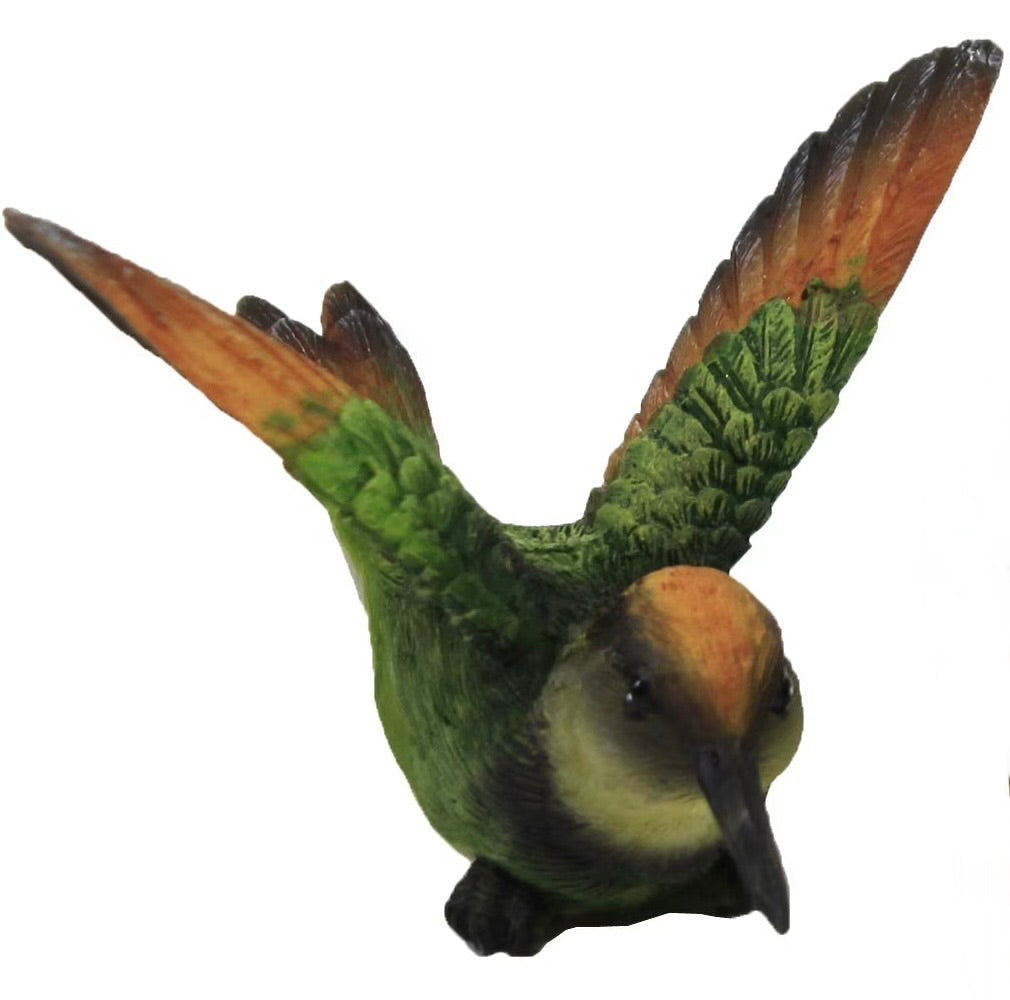 Mini Resin Flying Hummingbird Figurines Set of 4