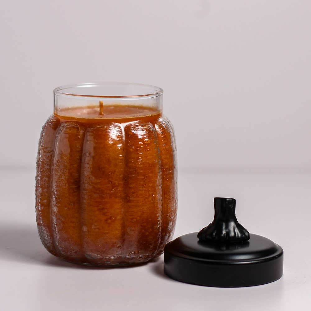Pumpkin Pie - Pumpkin Shaped Jar - Small Candle (15oz.)